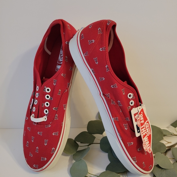 Vans off the wall Anaheim Angels Red sneakers Men's size 13 - Picture 9 of 9